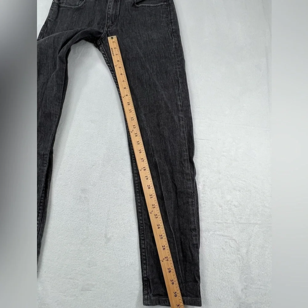 Levi Strauss 32x 30 Dark Gray‎ Silver 511 Cotton Blend Skinny Jeans